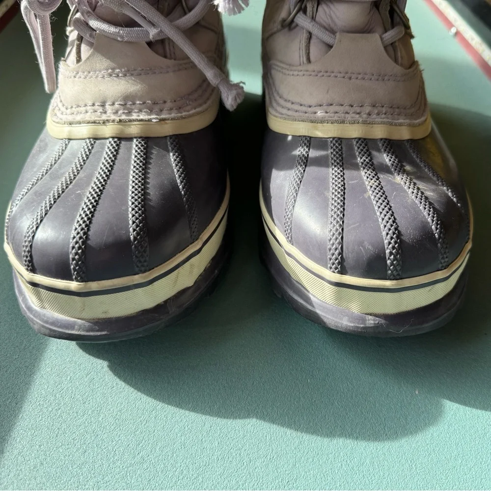 Sorel Caribou Light Purple Boots Waterproof Insulated Lace Up Women’s Size 8 - Picture 14 of 15